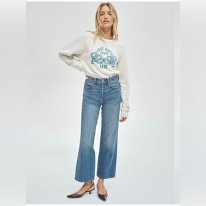 Denim Forum Jeans - Farrah High Rise Wide Leg